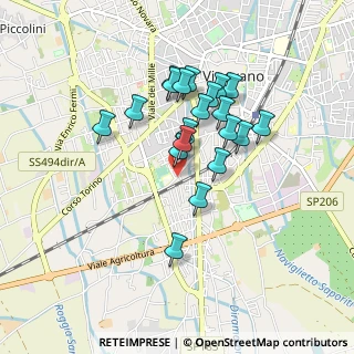 Mappa Via F.lli Cervi, 27029 Vigevano PV, Italia (0.739)