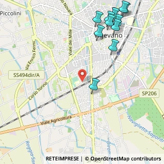 Mappa Via F.lli Cervi, 27029 Vigevano PV, Italia (1.46583)