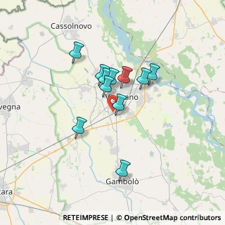 Mappa Via F.lli Cervi, 27029 Vigevano PV, Italia (2.67182)