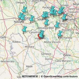 Mappa Via F.lli Cervi, 27029 Vigevano PV, Italia (18.11)