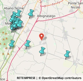 Mappa Via da Rio, 35020 Carrara San Giorgio PD, Italia (5.4505)