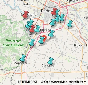 Mappa Via da Rio, 35020 Carrara San Giorgio PD, Italia (7.04647)