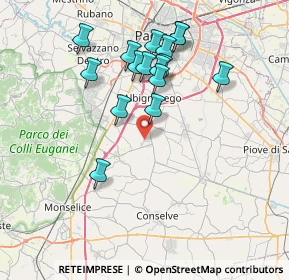 Mappa Via da Rio, 35020 Carrara San Giorgio PD, Italia (7.16375)