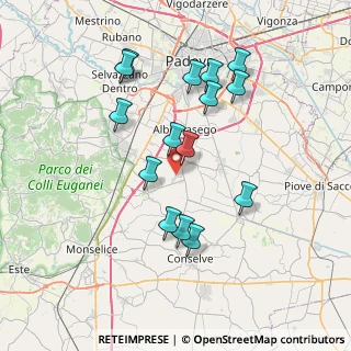 Mappa Via da Rio, 35020 Carrara San Giorgio PD, Italia (7.10067)