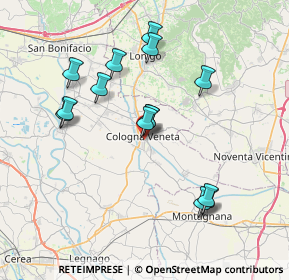 Mappa Via Trieste, 37044 Cologna Veneta VR, Italia (7.045)