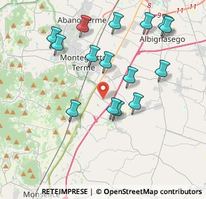 Mappa Via Campolongo, 35020 Due Carrare PD, Italia (3.92133)