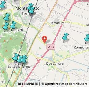 Mappa Via Campolongo, 35020 Due Carrare PD, Italia (3.20357)