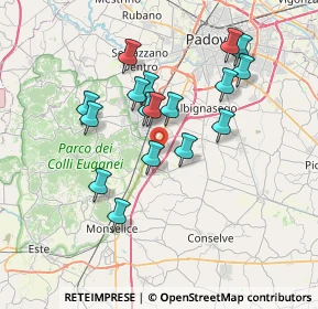 Mappa Via Campolongo, 35020 Due Carrare PD, Italia (6.45882)