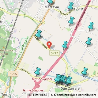 Mappa Via Campolongo, 35020 Due Carrare PD, Italia (1.5445)