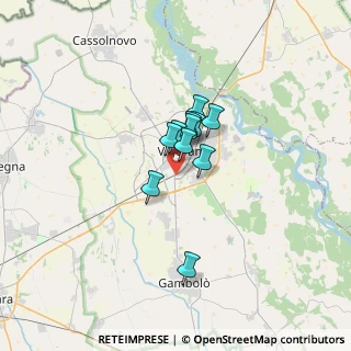 Mappa Via Carlo Poerio, 27029 Vigevano PV, Italia (1.86273)