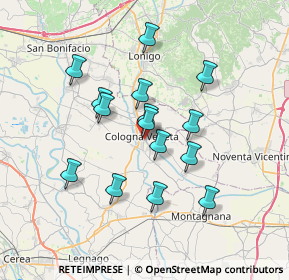 Mappa Via XX Marzo, 37044 Cologna Veneta VR, Italia (6.07467)