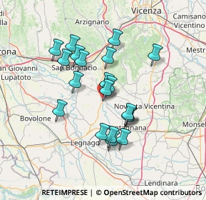 Mappa Via Stradone Sabbion, 37044 Cologna Veneta VR, Italia (11.8475)