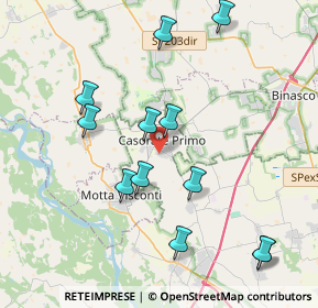 Mappa Via Palazzo, 27022 Casorate Primo PV, Italia (4.14167)