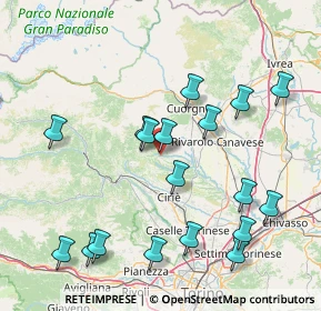 Mappa Strada Barbania, 10070 Rocca Canavese TO, Italia (17.49444)