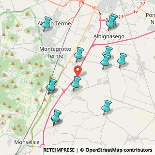 Mappa Via Giuseppe Verdi, 35020 Due Carrare PD, Italia (4.45154)