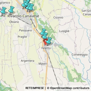 Mappa Via IV Novembre, 10080 Feletto TO, Italia (3.07909)