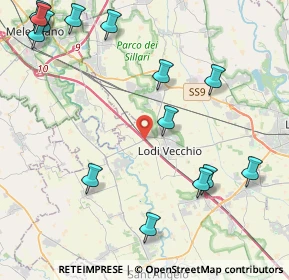 Mappa Autostrada del Sole, 26855 Melegnano MI, Italia (5.49286)