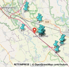 Mappa Autostrada del Sole, 26855 Melegnano MI, Italia (3.7295)