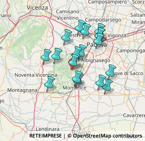 Mappa Via Porto, 35030 Galzignano Terme PD, Italia (11.545)