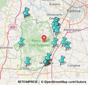 Mappa Via Porto, 35030 Galzignano Terme PD, Italia (7.527)