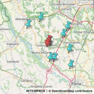 Mappa Via Giordano Bruno, 27022 Casorate Primo PV, Italia (6.2)
