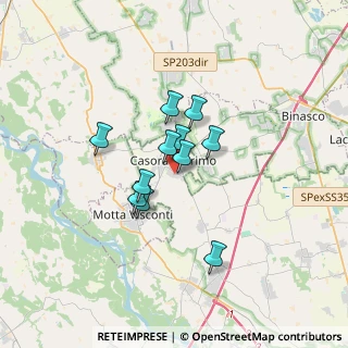 Mappa Via Giordano Bruno, 27022 Casorate Primo PV, Italia (2.32455)