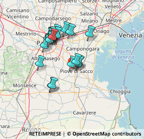 Mappa Via Caldevezzo, 35028 Piove di sacco PD, Italia (11.9)