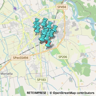 Mappa Via Santa Frascona, 27029 Vigevano PV, Italia (1.21333)