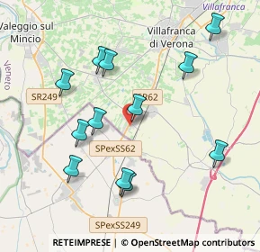 Mappa Via Vittorio Bachelet, 37060 Mozzecane VR, Italia (3.98583)