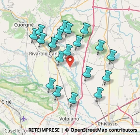 Mappa Via Lusigliè, 10090 San Giorgio Canavese TO, Italia (6.8595)