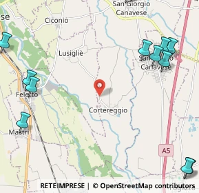 Mappa Via Lusigliè, 10090 San Giorgio Canavese TO, Italia (3.375)