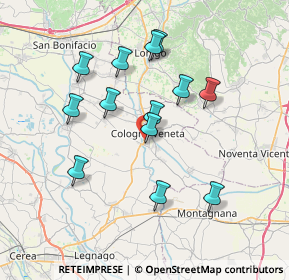 Mappa Via Vincenzo Bellini, 37044 Cologna Veneta VR, Italia (6.76154)