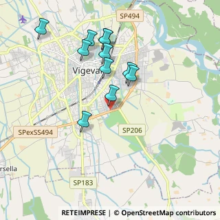 Mappa Via Emilio Galli, 27029 Vigevano PV, Italia (1.83545)