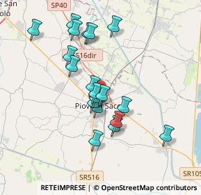 Mappa Via Gabriele d'Annunzio, 35028 Piove di Sacco PD, Italia (3.4935)