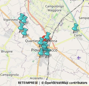 Mappa Via Gabriele d'Annunzio, 35028 Piove di Sacco PD, Italia (1.56545)