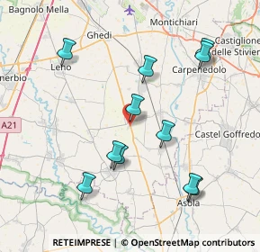 Mappa Via Corvione, 25010 Isorella BS, Italia (7.96364)