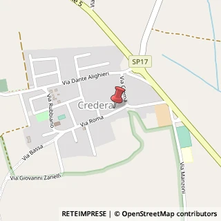 Mappa Via Roma, 45, 26010 Credera Rubbiano, Cremona (Lombardia)
