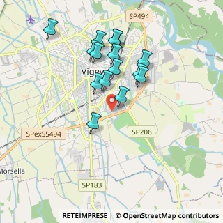 Mappa Via C. Gazzo, 27029 Vigevano PV, Italia (1.70333)