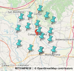 Mappa Via Gaspari Colonnello, 37044 Cologna Veneta VR, Italia (6.85235)