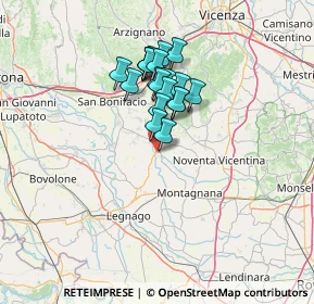Mappa Via Gaspari Colonnello, 37044 Cologna Veneta VR, Italia (10.259)