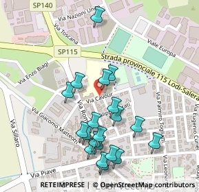 Mappa Via Camillo Benso Conte di Cavour, 26855 Lodi Vecchio LO, Italia (0.2495)