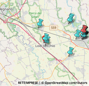 Mappa Via Camillo Benso Conte di Cavour, 26855 Lodi Vecchio LO, Italia (5.605)