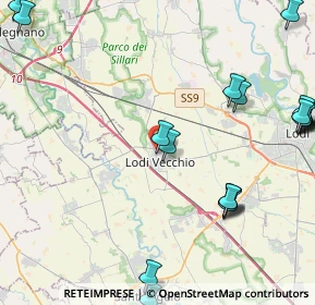 Mappa Via Camillo Benso Conte di Cavour, 26855 Lodi Vecchio LO, Italia (5.9575)