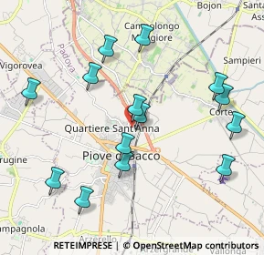 Mappa Via Giotto, 35028 Piove di Sacco PD, Italia (2.09071)