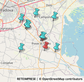 Mappa Via Giotto, 35028 Piove di Sacco PD, Italia (6.34545)