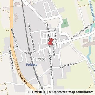 Mappa Via Micheletto, 2, 10080 Feletto, Torino (Piemonte)
