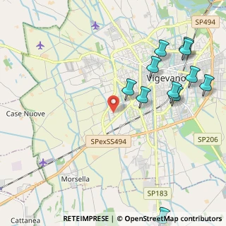 Mappa Via Gabriele D'Annunzio, 27029 Vigevano PV, Italia (2.59091)