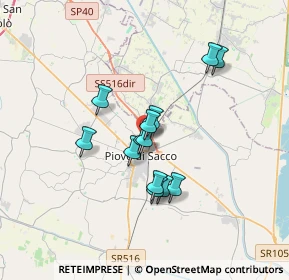 Mappa Via Scardovara, 35028 Piove di Sacco PD, Italia (2.63231)