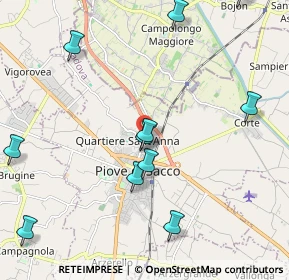 Mappa Via Scardovara, 35028 Piove di Sacco PD, Italia (2.46636)