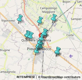 Mappa Via Scardovara, 35028 Piove di Sacco PD, Italia (1.26188)
